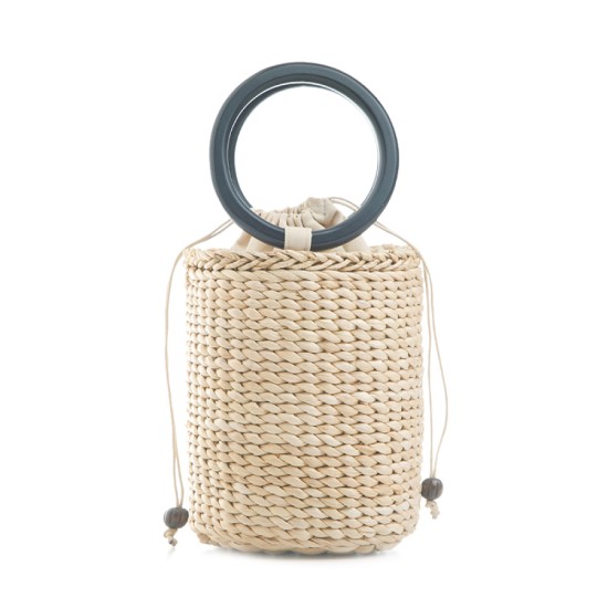 Bucket bag resort straw bag hand-held new