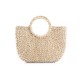 Original handmade handmade round handle straw bag handbag - Memoo.com