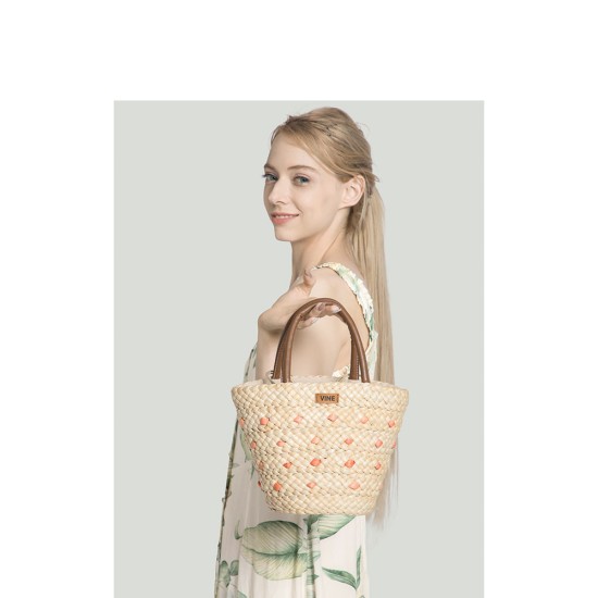 Handmade straw bag fashion girls handbag casual woven small bag