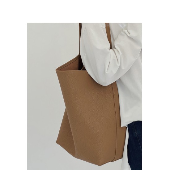 Large-capacity bucket bag simple premium shoulder bag - Memoo.com