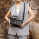 Cowhide single shoulder crossbody Tote hobo bag pillow bag - Memoo.com