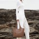 Large-capacity commuter Tote bag double-sided plant-tanned leather one-shoulder tote woman - Memoo.com