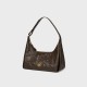 Cowhide dumpling-shaped underarm crossbody shoulder bag - Memoo.com