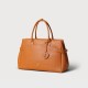 Cowhide large capacity minimalist handbag retro commuter briefcase - Memoo.com