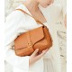 Baguette leather vintage ladies small square bag armpit bag - Memoo.com