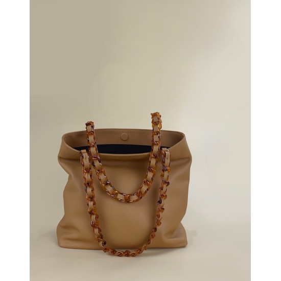  Top layer cowhide tote bag