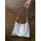 A leather glitter shoulder bag - Memoo.com