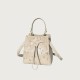 Drawstring bucket bag for female designer, top layer cowhide commuting hand-held shoulder bag - Memoo.com