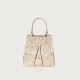 Drawstring bucket bag for female designer, top layer cowhide commuting hand-held shoulder bag