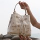 Drawstring bucket bag for female designer, top layer cowhide commuting hand-held shoulder bag