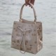 Drawstring bucket bag for female designer, top layer cowhide commuting hand-held shoulder bag - Memoo.com