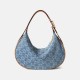 Cowboy Underarm Bag for Women Hobo Handheld Crescent Tooth Bag Shoulder Bag