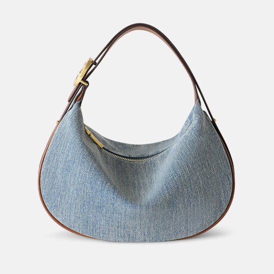 Cowboy Underarm Bag for Women Hobo Handheld Crescent Tooth Bag Shoulder Bag - Memoo.com