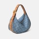 Cowboy Underarm Bag for Women Hobo Handheld Crescent Tooth Bag Shoulder Bag