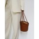 French basket cowhide woven handbag lady