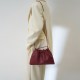 Top layer cowhide drawstring single shoulder crossbody cloud bag - Memoo.com