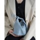 Small original cowhide zipper Wonton leather handbag antique bag