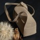 Hanging Ear Series Mini Roof Cover Leather Commuter Crossbody Hobo Bag - Memoo.com