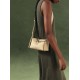  Hanging Ear Series Mini Roof Cover Leather Commuter Crossbody Hobo Bag