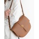 Half circle saddle bag, womens crossbody leather shoulder bag - Memoo.com