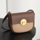 Cross shoulder bag, womens bag, single shoulder commuting, genuine cowhide, retro semi-circular saddle bag - Memoo.com