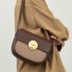 Cross shoulder bag, womens bag, single shoulder commuting, genuine cowhide, retro semi-circular saddle bag - Memoo.com