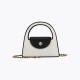 Compact handbag in black and white contrasting fashion - Memoo.com