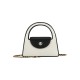 Compact handbag in black and white contrasting fashion - Memoo.com