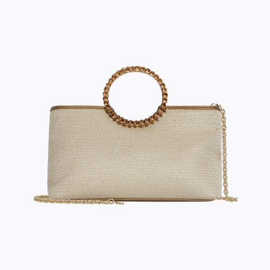 Tote bag ring gold filigree temperament long chain crossbody bag - Memoo.com