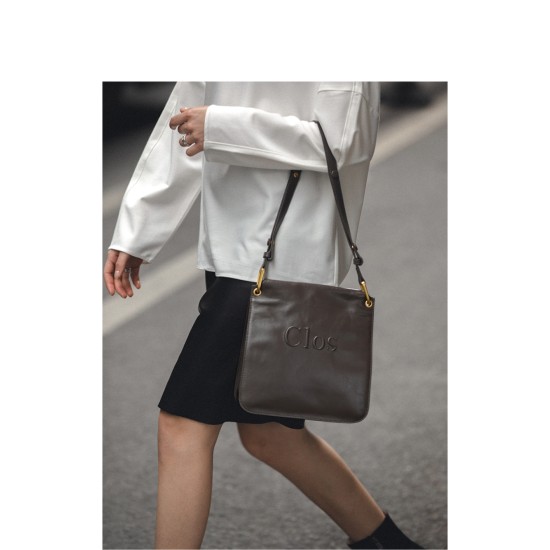 Wrap shiny leather first layer cowhide womens bag - Memoo.com