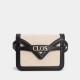 Crossbody bag women's canvas patchwork cowhide women's bag