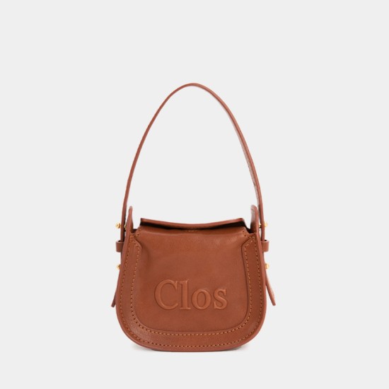 Cowhide mini saddle bag, shoulder bag, handbag - Memoo.com