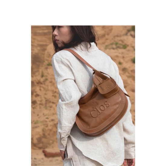 Cowhide mini saddle bag, shoulder bag, handbag - Memoo.com