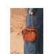 Crossbody bag on one shoulder with a top layer of calfskin commuter tote - Memoo.com