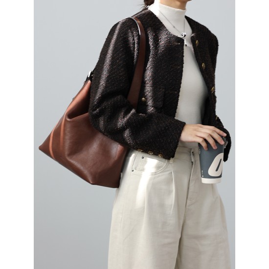 Light retro shoulder bag tote bag