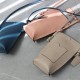 Small and lightweight top layer cowhide vertical phone bag for womens crossbody bag - Memoo.com