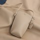 Small and lightweight top layer cowhide vertical phone bag for womens crossbody bag - Memoo.com