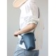 Small and lightweight top layer cowhide vertical phone bag for womens crossbody bag - Memoo.com