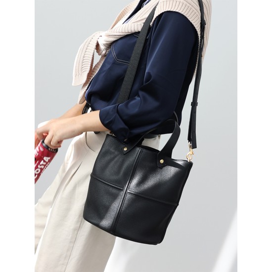  Bucket bag, elegant single shoulder crossbody bag