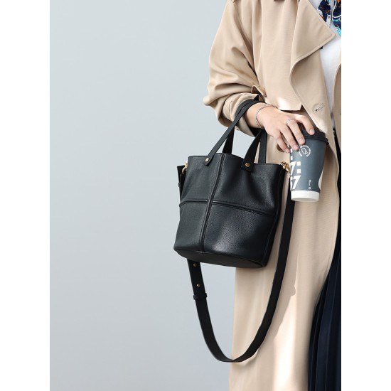 Bucket bag, elegant single shoulder crossbody bag - Memoo.com