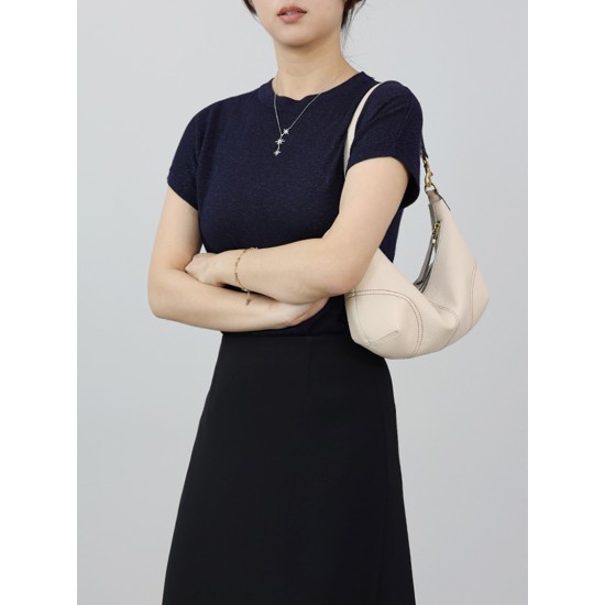 Head layer cowhide shoulder bag, armpit bag, retro style single shoulder bag - Memoo.com