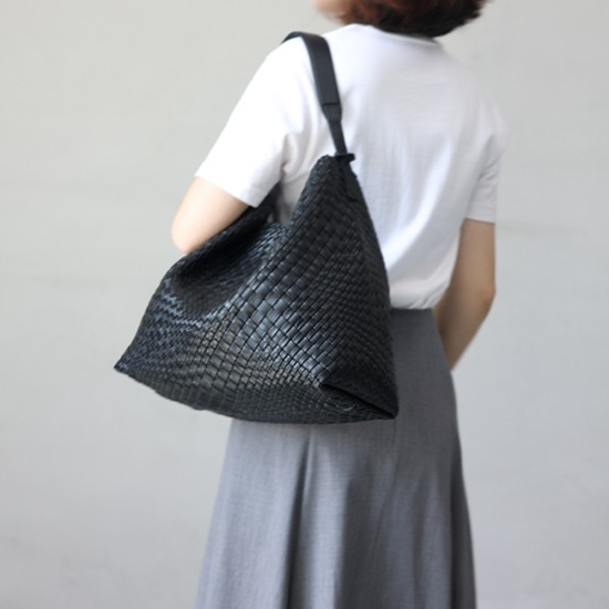 Hand woven versatile commuter bag, tote bag, women's bag