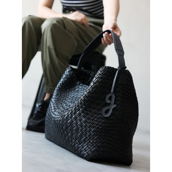 Hand woven versatile commuter bag, tote bag, women's bag