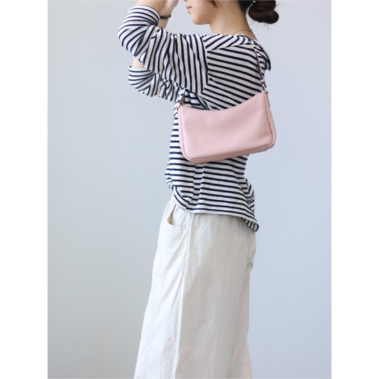 Soft leather armpit bag, versatile shoulder bag, handbag - Memoo.com