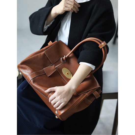 Commuter tote bag vintage large shoulder lawyer bag