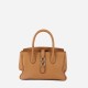 Cowhide one-shoulder handbag