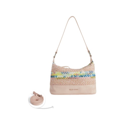 Woven large shoulder crossbody bag