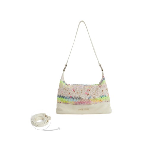 Woven large shoulder crossbody bag - Memoo.com