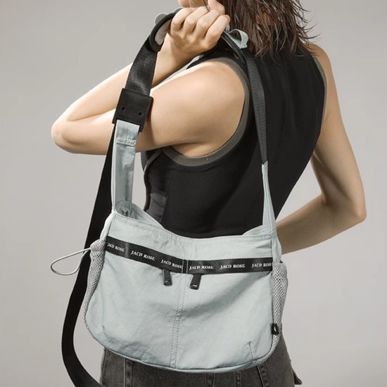 Functional wind waterproof crossbody shoulder bag - Memoo.com