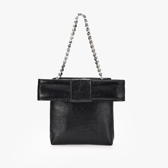 Bright leather bow princess diamond chain womens bag - Memoo.com